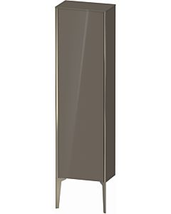 Duravit high cabinet XV1315LB189 40x24x133cm, matt champagne, door on the left, flannel gray high gloss