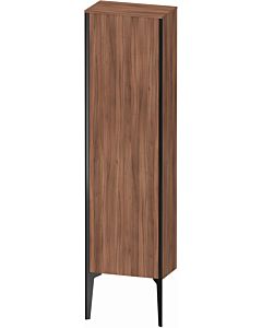 Duravit high cabinet XV1315LB279 40x24x133cm, matt black, door on the left, natural walnut
