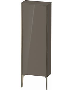 Duravit tall cabinet XV1316LB189 50x24x133cm, matt champagne, door on the left, flannel gray high gloss