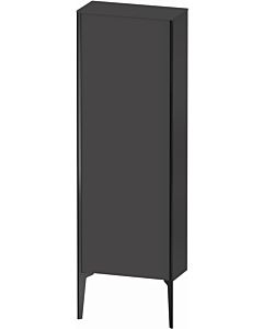 Duravit high cabinet XV1316LB249 50x133x24cm, 2000 door, matt black, hinged left, matt graphite