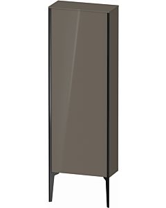 Duravit high cabinet XV1316LB289 50x133x24cm, 2000 door, black matt, hinged left, flannel gray high gloss