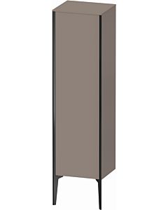 Duravit high cabinet XV1325LB243 40x36x133cm, matt black, door on the left, matt basalt