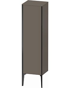 Duravit high cabinet XV1325LB290 40x36x133cm, matt black, door on the left, flannel gray silk matt