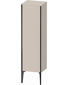 Duravit high cabinet XV1325LB291 40x36x133cm, matt black, door on the left, matt taupe