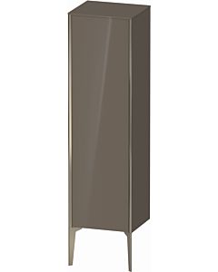 Duravit high cabinet XV1325RB189 40x36x133cm, matt champagne, door on the right, flannel gray high gloss
