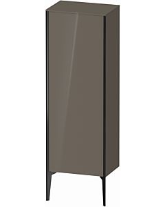Duravit high cabinet XV1326LB289 50x36x133cm, matt black, door on the left, flannel gray high gloss