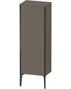 Duravit high cabinet XV1326LB290 50x36x133cm, black matt, door on the left, flannel gray silk matt
