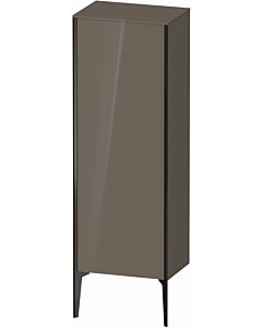 Duravit high cabinet XV1326RB289 50x36x133cm, matt black, door on the right, flannel gray high gloss
