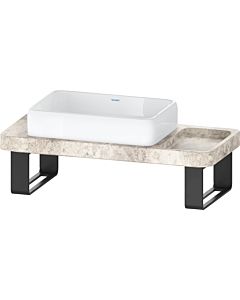 Duravit Qatego washbasin console set D4800500 100x45x90cm, with console, console support, polished gray travertine