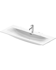 Duravit Viu Duravit Viu 23441200001 123x49cm, knows WonderGliss, with 1 tap hole, with overflow, with cock hole bank