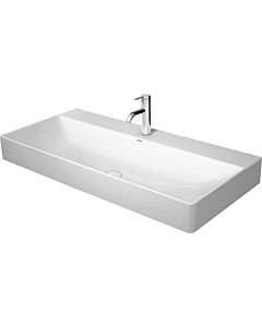 Duravit DuraSquare furniture washbasin ground 23531000141 100 x 47 cm, without overflow, with tap hole platform, white WonderGliss, 2 tap holes