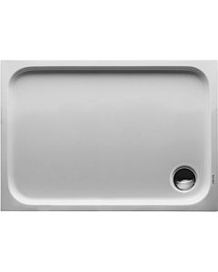 Duravit rectangular shower D-Code 720093000000001 in version, 1000 x 700 mm, white with anti-slip