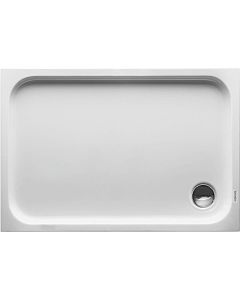Duravit rectangular shower D-Code 720097000000001 in version, 1100 x 750 mm, white with anti-slip