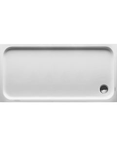 Duravit rectangular shower D-Code 720099000000001 in version, 1500 x 750 mm, white with anti-slip