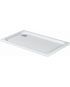 Duravit rectangular shower D-Code 720098000000000 in version, 1300 x 750 mm, white