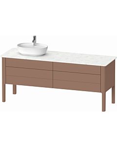 Duravit Luv vanity unit LU9568L5454 173.3x57cm, 2 drawers, 2 pull-outs, standing, left, almond satin finish