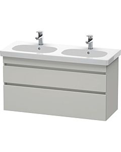 Duravit DuraStyle vanity unit DS648600707 115 x 45.3 cm, concrete gray matt, 2 drawers, wall-hung
