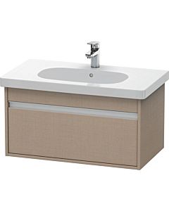 Duravit Ketho vanity unit KT666707575 80 x 45.5 cm, linen, 2000 pull-out, wall-hung