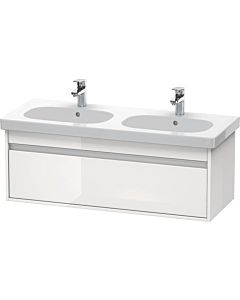 Duravit Ketho vanity unit KT666902222 115 x 45.5 cm, white high gloss, 2000 pull-out, wall-hung