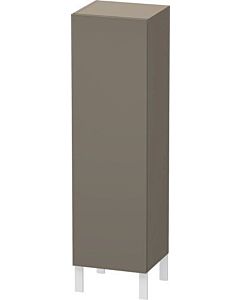 L-Cube Duravit tall cabinet LC1178L9090 40x36.3x132cm, door on the left, flannel gray silk matt