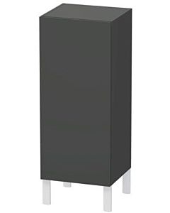 L-Cube Duravit tall cabinet LC1189R4949 individual, door on the right, matt graphite