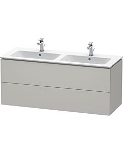 Duravit L-Cube vanity unit LC625800707 129x48.1x55cm, 2 drawers, wall-mounted, concrete gray matt