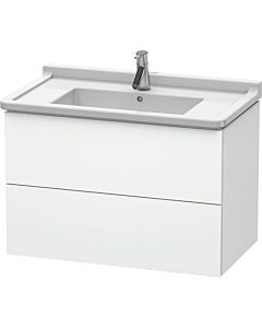 L-Cube Duravit vasque LC626501818 82 x 46,9 cm, blanc mat, 2 tiroirs, suspendu
