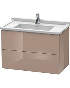 Duravit L-Cube vanity unit LC626508686 82 x 46.9 cm, cappuccino high gloss, 2 drawers, wall-hung