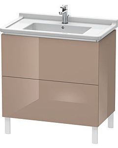 Duravit L-Cube vanity unit LC660908686 82 x 46.9 cm, cappuccino high gloss, 2 pull-outs, standing