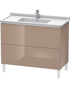 Duravit L-Cube vanity unit LC661008686 102 x 46.9 cm, cappuccino high gloss, 2 pull-outs, standing