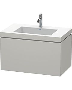 Duravit L-Cube vanity unit LC6917O0707 80 x 48 cm, 2000 tap hole, concrete gray matt, 2000 pull-out