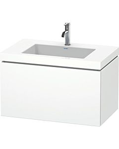 L-Cube Duravit vasque LC6917O1818 80 x 48 cm, trou pour robinet 2000 blanc mat, coulissant 2000