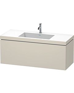 Duravit L-Cube vanity unit LC6919O9191 120 x 48 cm, 2000 tap hole, matt taupe, 2000 pull-out