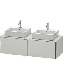 Duravit XSquare Meuble sous lavabo XS4906B3939 140x40x58,4cm, 2 tiroirs, des deux côtés, Nordic weiß
