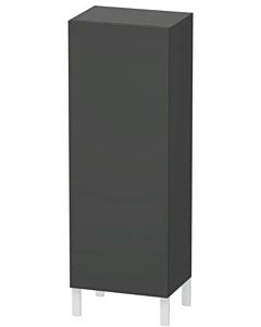 L-Cube Duravit tall cabinet LC1179R4949 50x36.3x132cm, door on the right, matt graphite