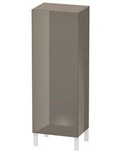 L-Cube Duravit tall cabinet LC1179R8989 50x36.3x132cm, door on the right, flannel gray high gloss