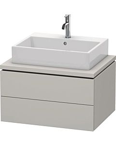 Duravit L-Cube vanity unit LC581600707 72 x 54.7 cm, concrete gray matt, for console, 2 drawers