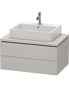 Duravit L-Cube vanity unit LC581700707 82 x 54.7 cm, concrete gray matt, for console, 2 drawers