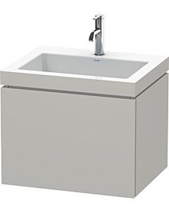 Duravit L-Cube vanity unit LC6916O0707 60 x48 cm, 2000 tap hole, concrete gray matt, 2000 pull-out