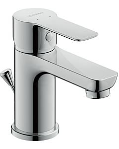 Duravit A . 2000 single lever basin mixer A11010001010 S-size, chrome, pull rod, projection 95mm, with pull rod waste set