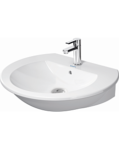 Duravit Darling New Waschtisch 26216500001 mit Hahnloch, mit Überlauf, weiß, wondergliss