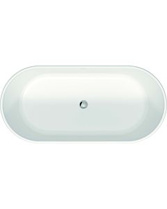 Duravit D-Neo bathtub 700477000000000 160 x 75 x 45 cm, free-standing, with overflow, 2 sloping backs, white