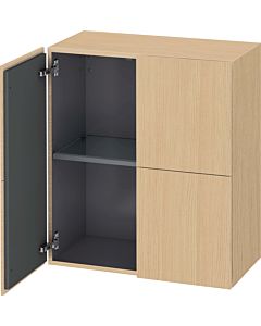 Duravit L-Cube medium tall cabinet LC117703030 70x36.3x80cm, 2 doors, natural oak