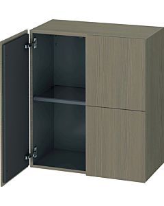 Duravit L-Cube medium tall cabinet LC117703535 70x36.3x80cm, 2 doors, terra oak