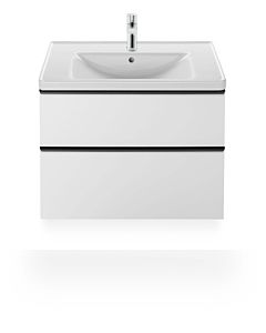 Duravit D-Neo lavabo pour meuble 23678000001 80cm, wondergliss blanc, avec trou pour robinet et trop-plein