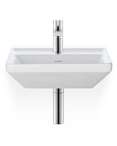 Duravit D-Neo hand wash basin 07384500411 without overflow, with tap hole, white wondergliss