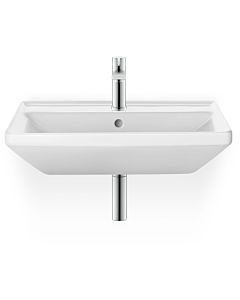 Duravit D-Neo lavabo 23665500001 wondergliss blanc, avec trou pour robinet et trop-plein