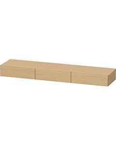 Duravit DuraStyle étagère tiroir DS827303030 180 x 44 cm, 3 tiroirs, chêne naturel, avec support console