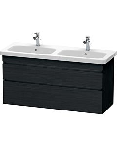 Duravit DuraStyle vasque DS649801616 123x44,8x61cm, 2 coulissants, vasque gauche / droite, chêne noir