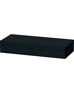 Duravit DuraStyle étagère tiroir DS827001616 100 x 44 cm, 2 tiroirs, chêne noir, avec support console